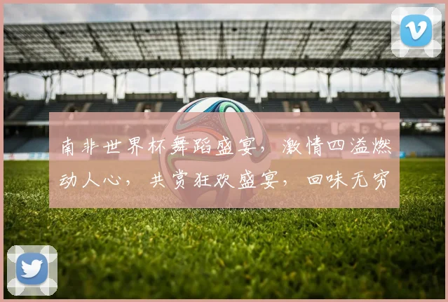 南非世界杯舞蹈盛宴，激情四溢燃动人心，共赏狂欢盛宴，回味无穷