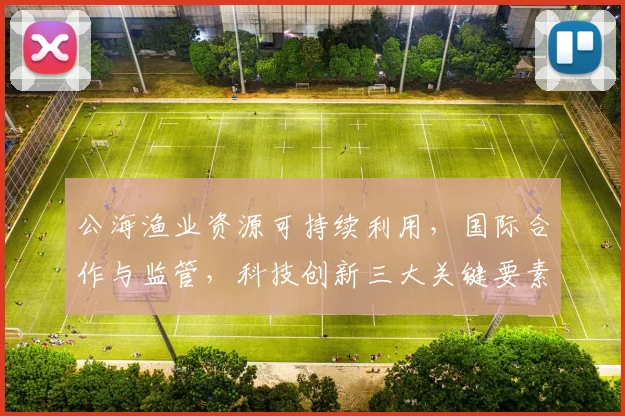 公海渔业资源可持续利用，国际合作与监管，科技创新三大关键要素，助力海洋生态平衡。